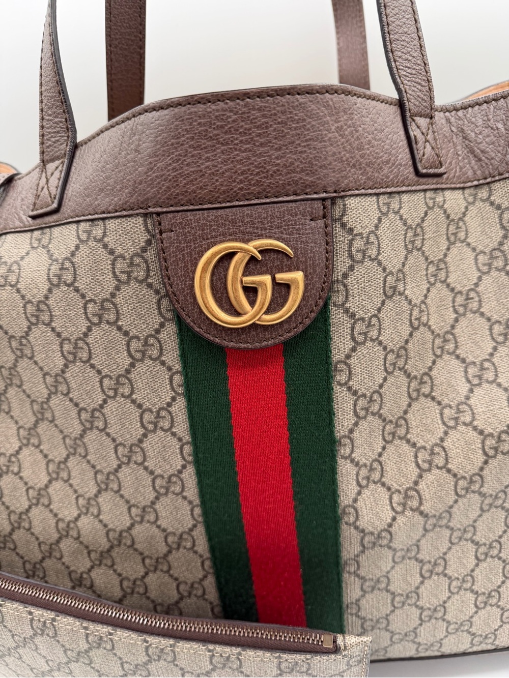 Gucci Ophidia GG Supreme large Tote with pouch 😍 - Picture 2 of 8